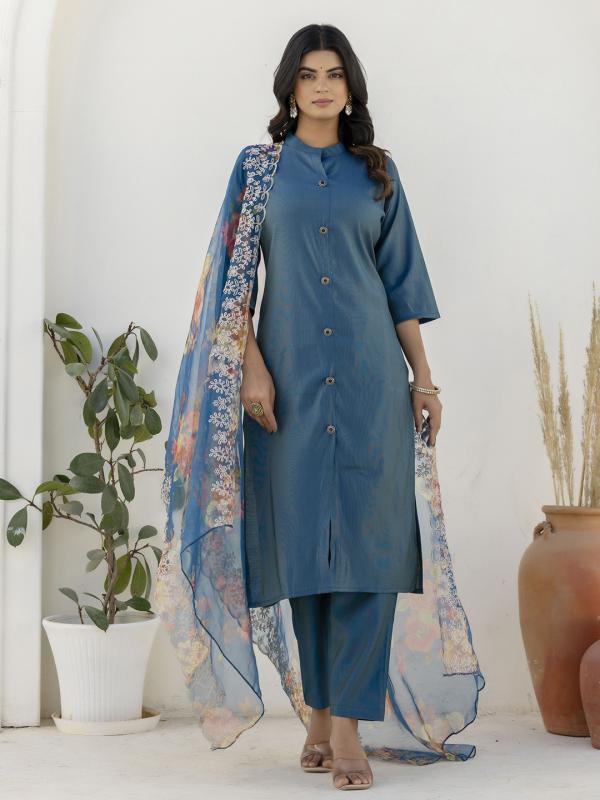 9710 t Silk Blend Women Ethnic Suit Sets